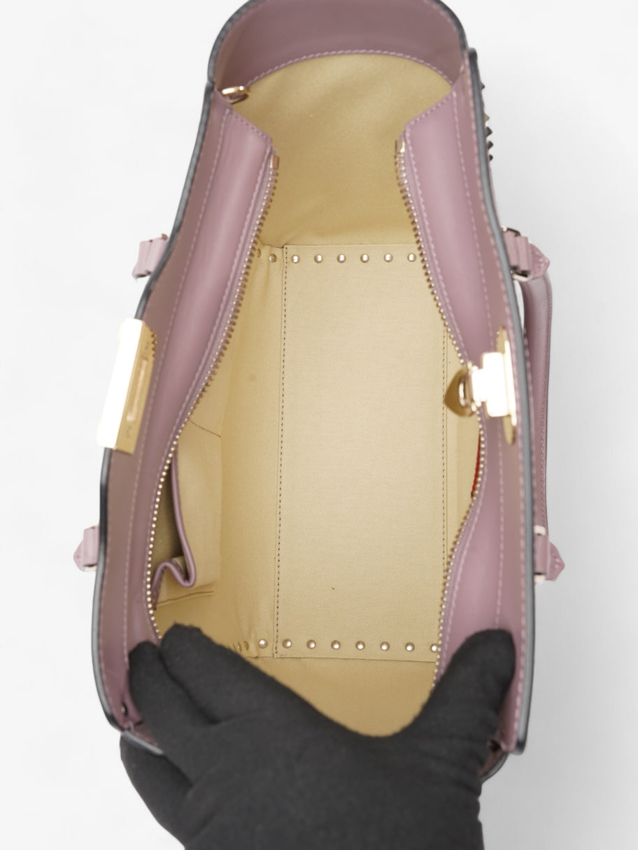 Valentino Rockstud Tote Mauve Leather Image 8