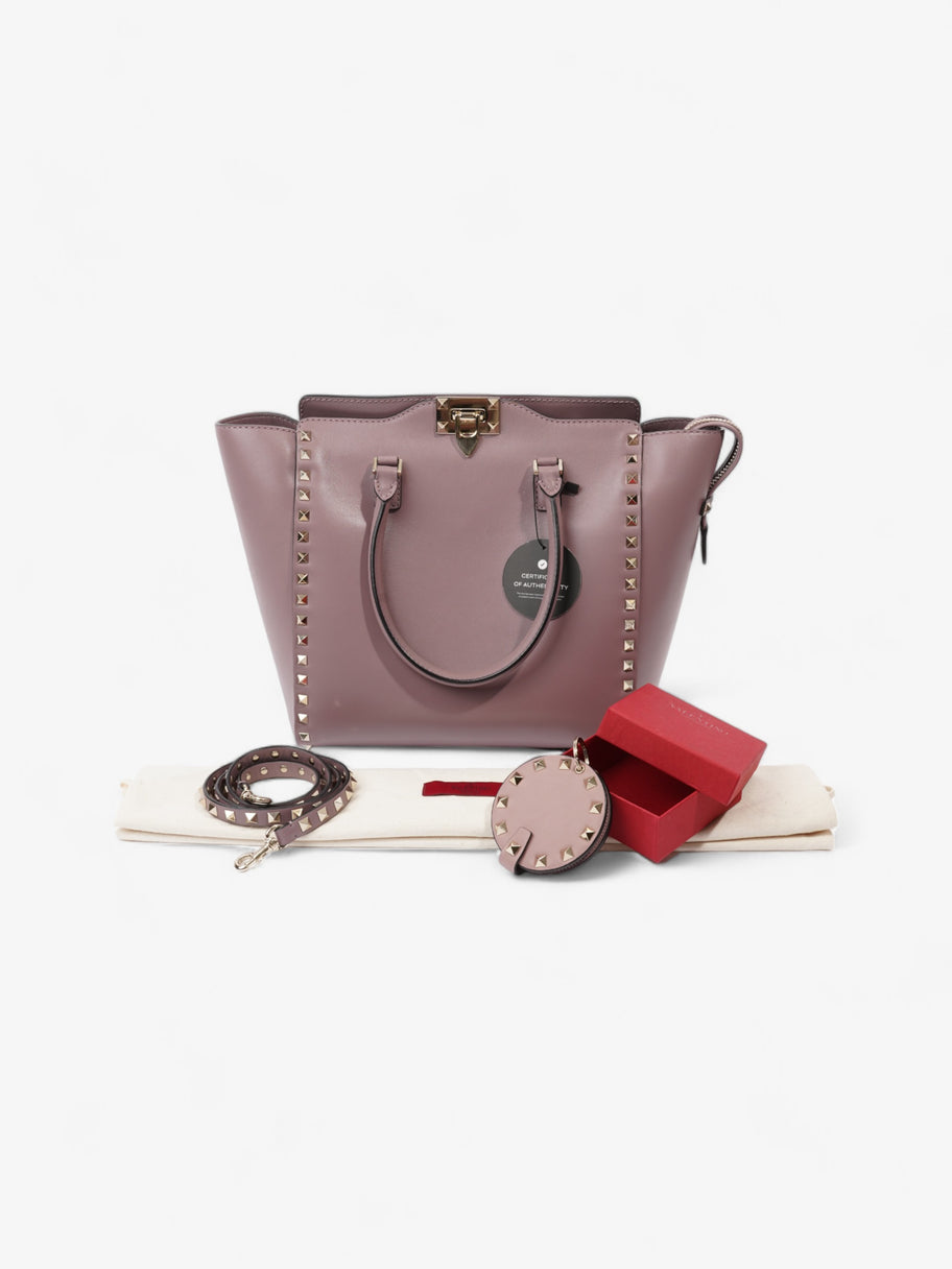 Valentino Rockstud Tote Mauve Leather Image 9