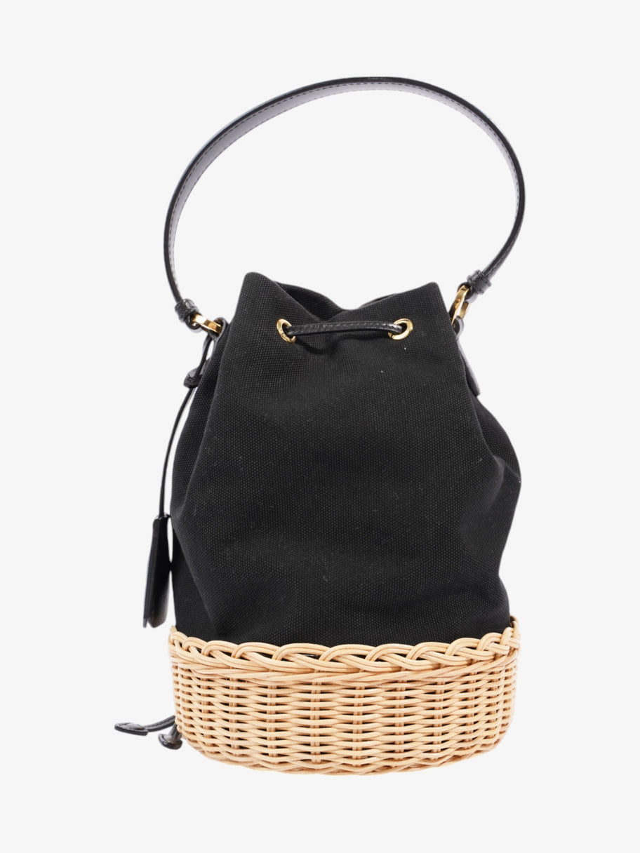 Prada straw bucket bag hotsell