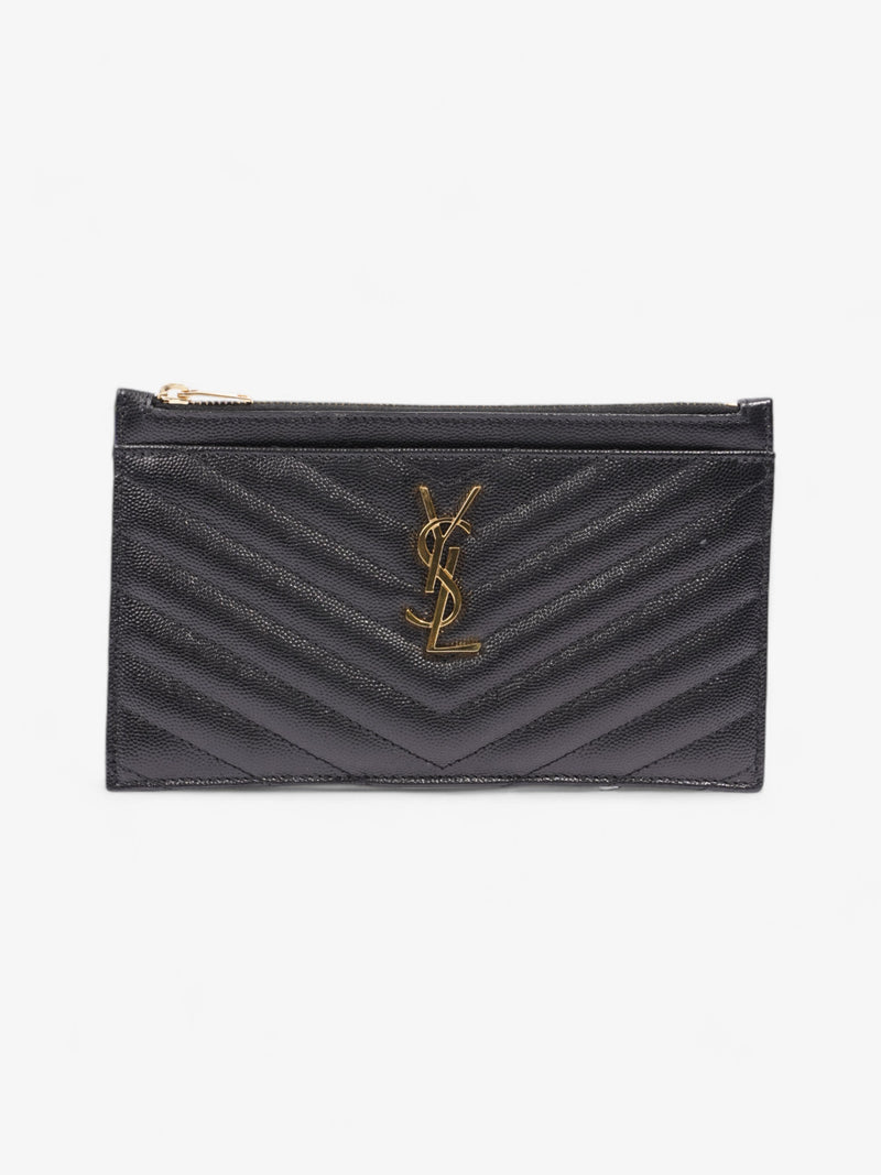  Saint Laurent Cassandre Pouch Black Matelasse Leather