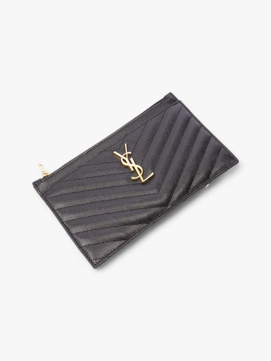 Saint Laurent Cassandre Pouch Black Matelasse Leather Image 3