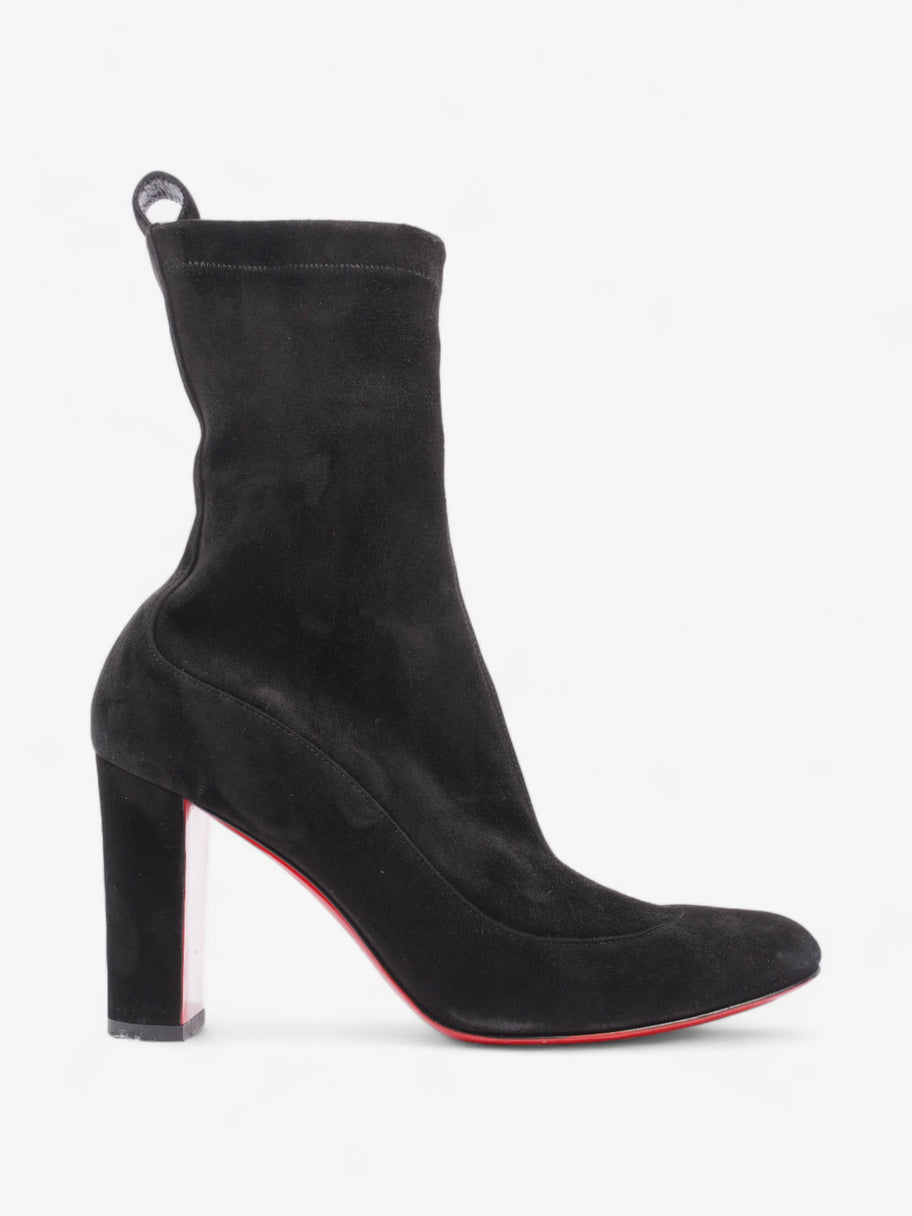 Christian Louboutin Gena Boots 80 Black Suede EU 36 UK 3 Image 1