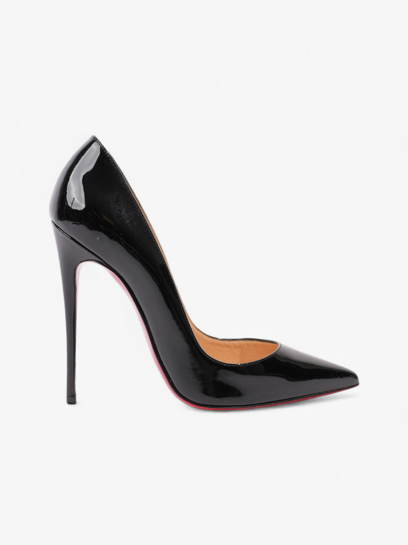  Christian Louboutin So Kate Heels 120 Black Patent Leather EU 38 UK 5