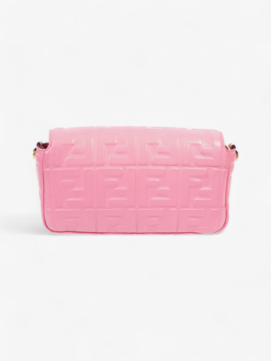 Fendi Baguette Fluorescent Pink Nappa Leather Image 4