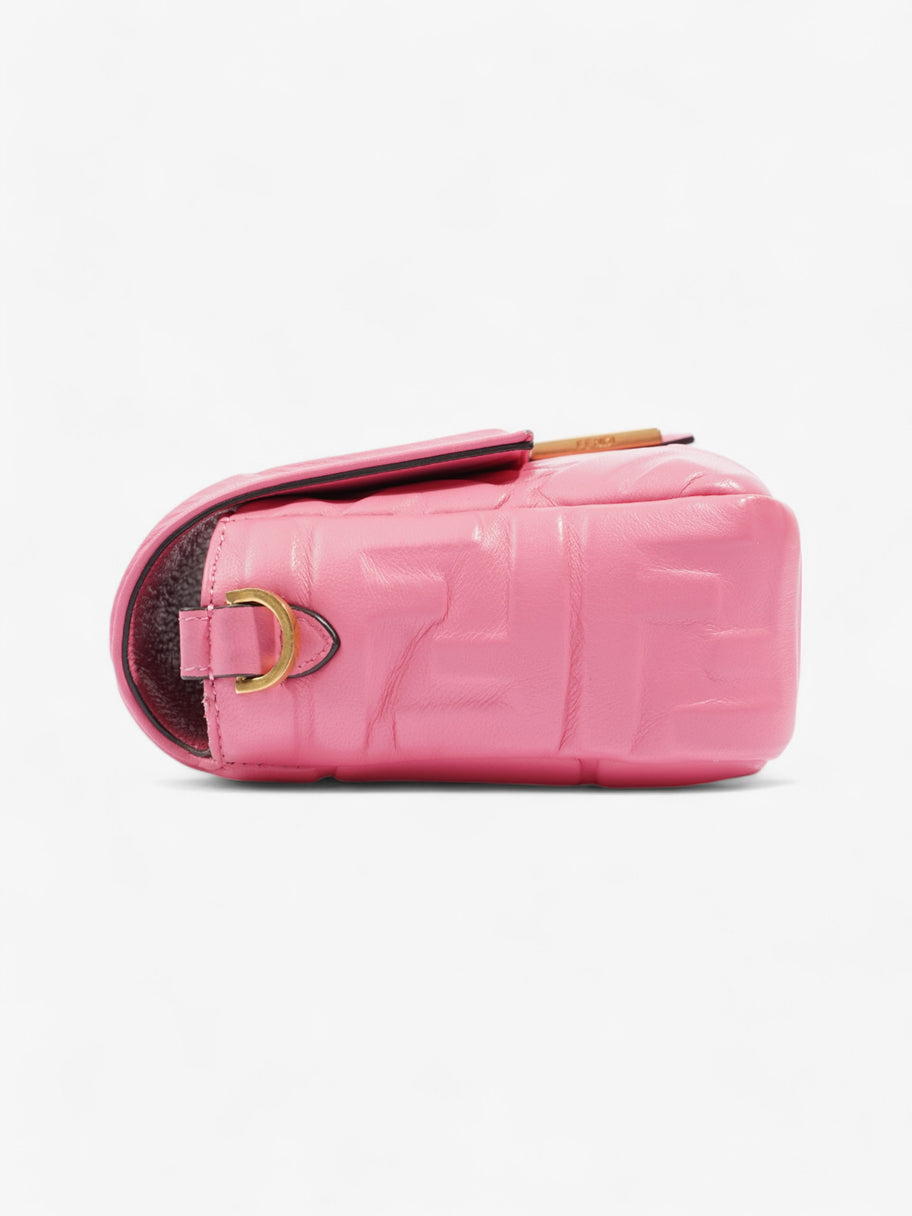 Fendi Baguette Fluorescent Pink Nappa Leather Image 5