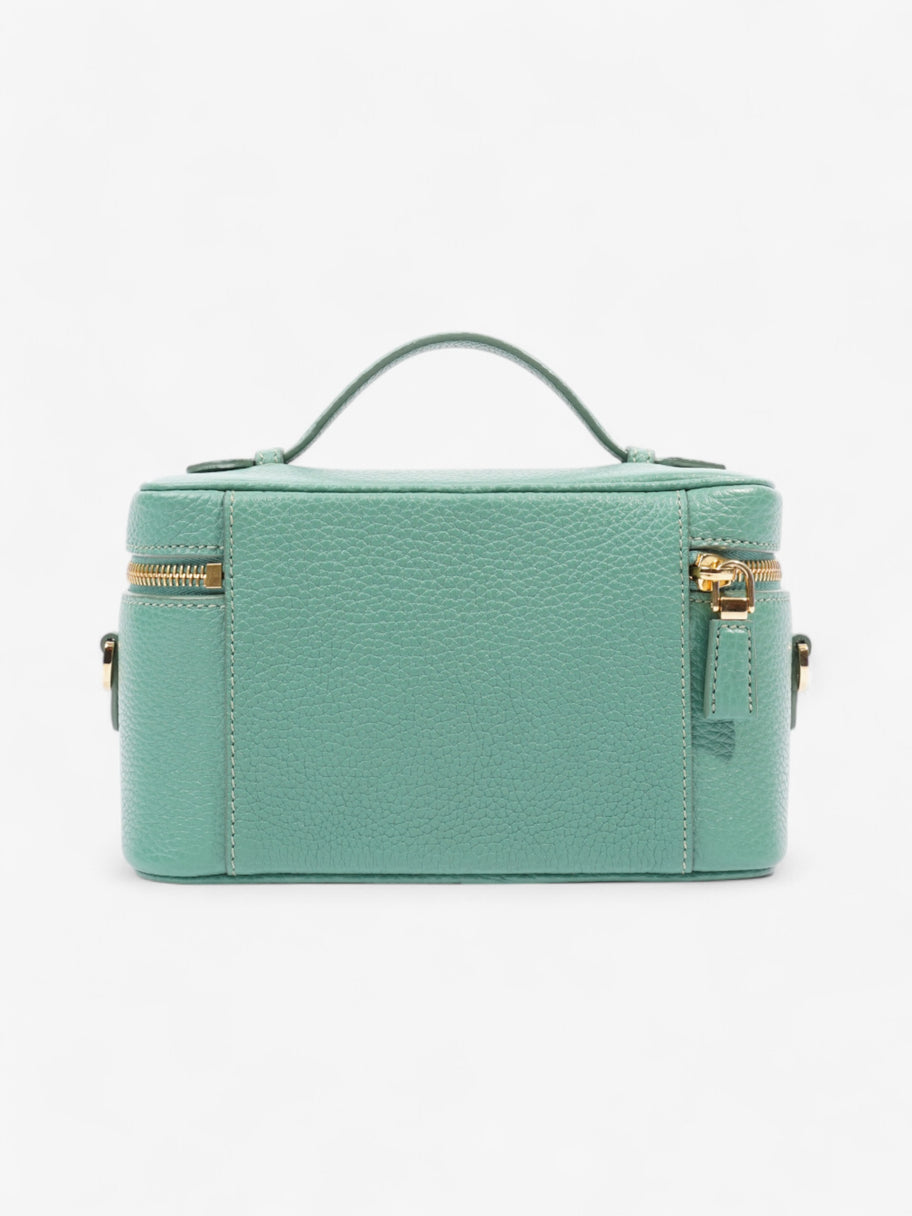 Prada Top Handle Bag Green Calfskin Leather Mini Image 4