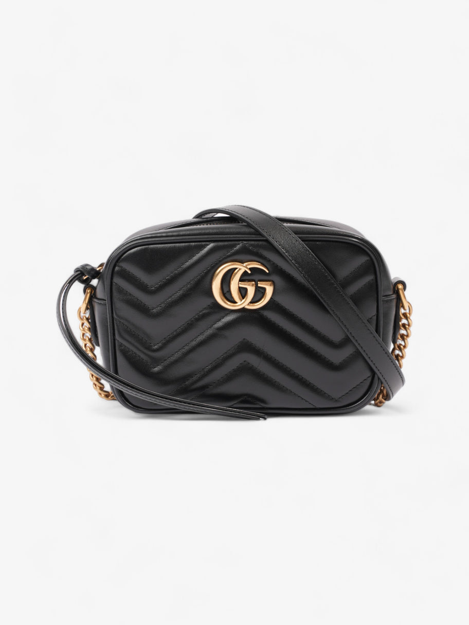 Gucci GG Marmont Black Matelasse Leather Mini Image 1