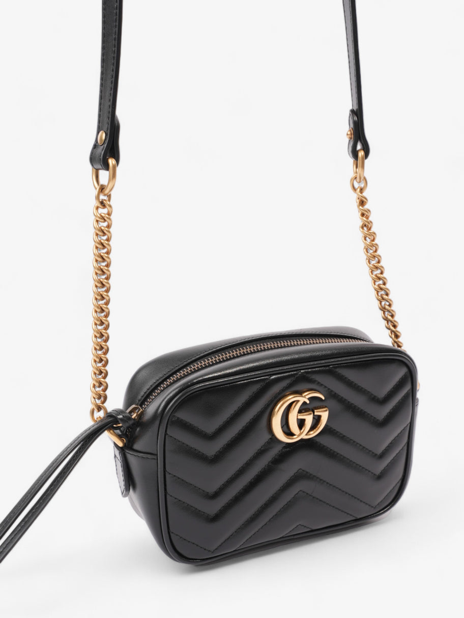 Gucci GG Marmont Black Matelasse Leather Mini Image 7