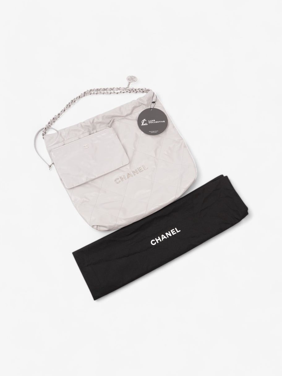 Chanel 22 Grey Calfskin Leather Medium Image 11