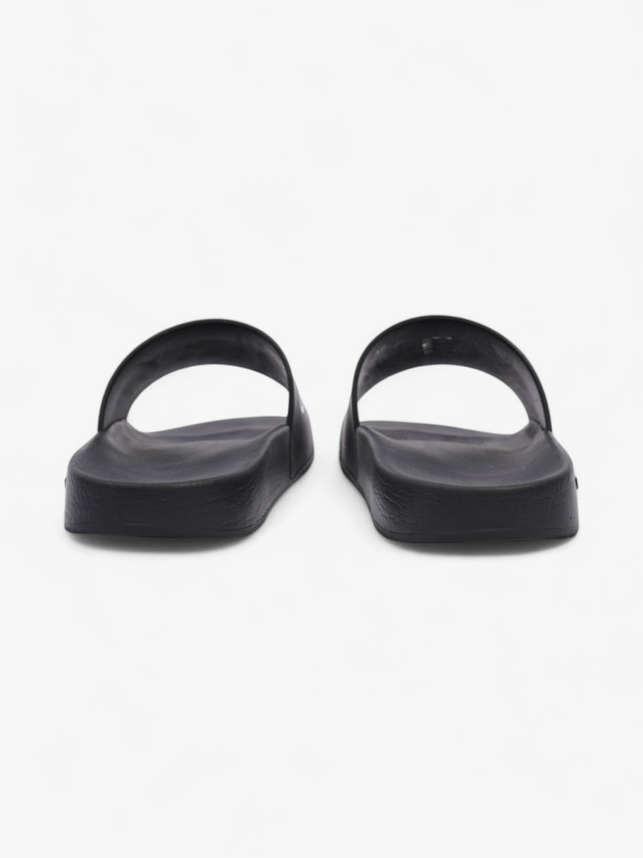 Givenchy Logo Slides Black / White Rubber EU 42 UK 8 Image 6