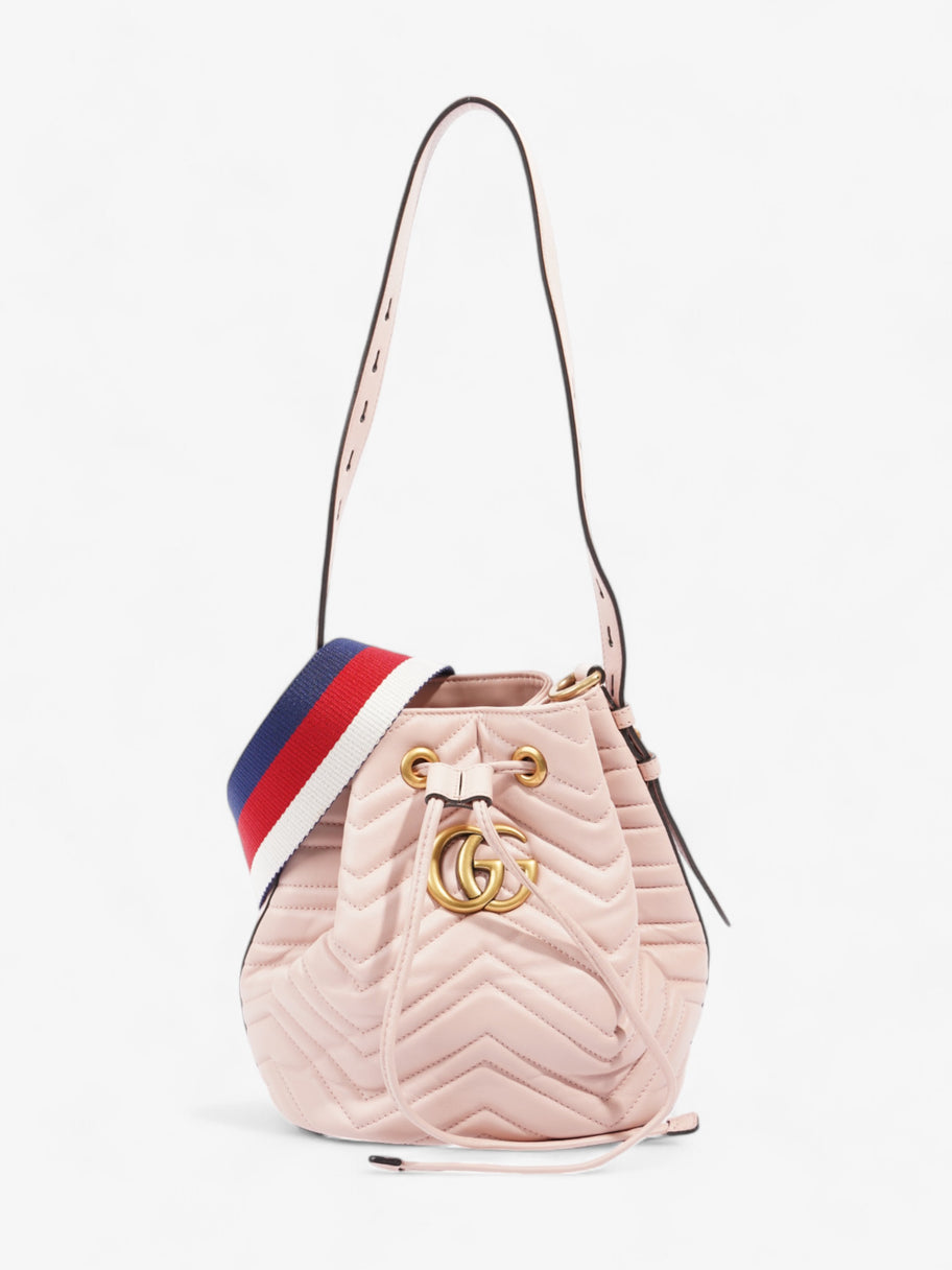 Gucci Marmont 2.0 Bucket Bag Pink Matelasse Leather Luxe Collective