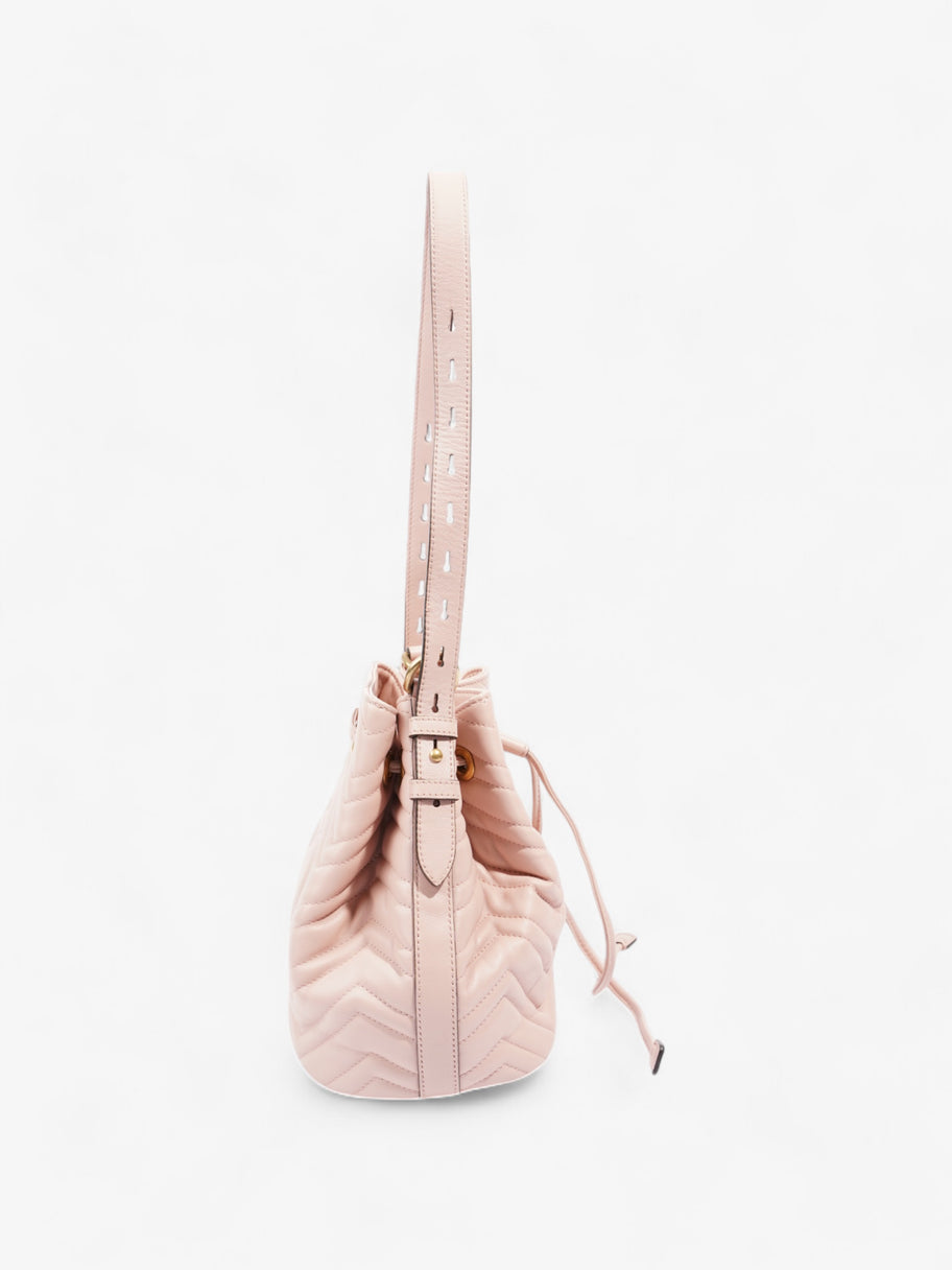 Gucci Marmont 2.0 Bucket Bag Pink Matelasse Leather Image 5