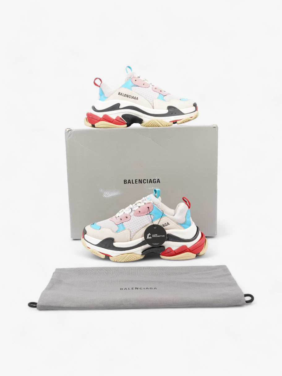 Balenciaga Triple S White / Blue / Red Mesh EU 37 UK 4 Image 10