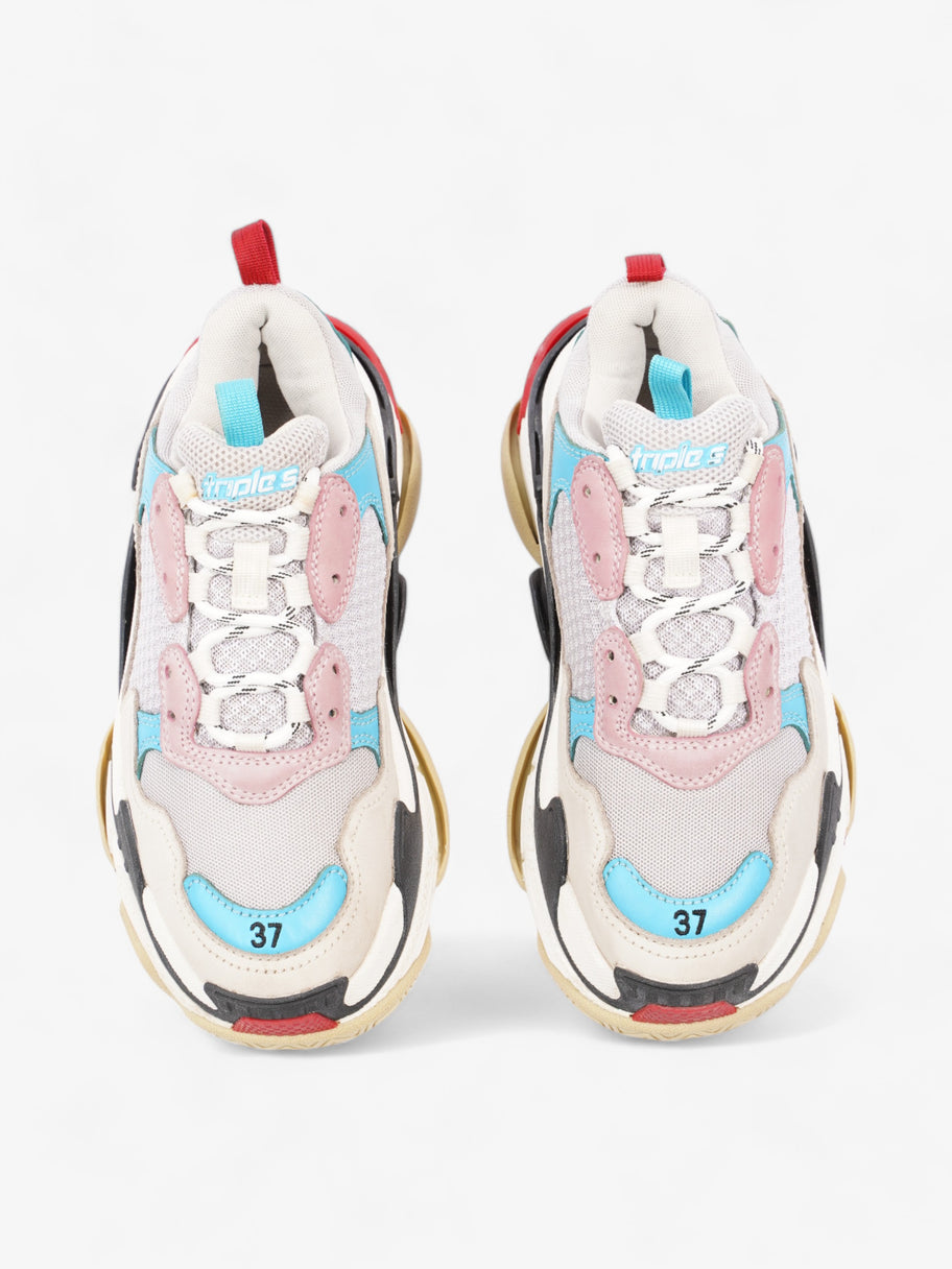 Balenciaga Triple S White / Blue / Red Mesh EU 37 UK 4 Image 8