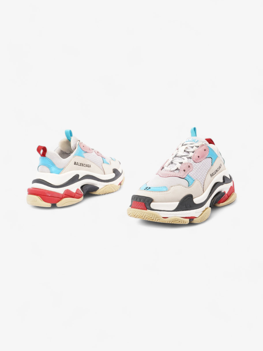 Balenciaga Triple S White / Blue / Red Mesh EU 37 UK 4 Image 9