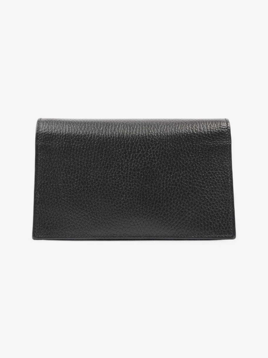 Gucci Interlocking G Chain Wallet Black Leather Image 4