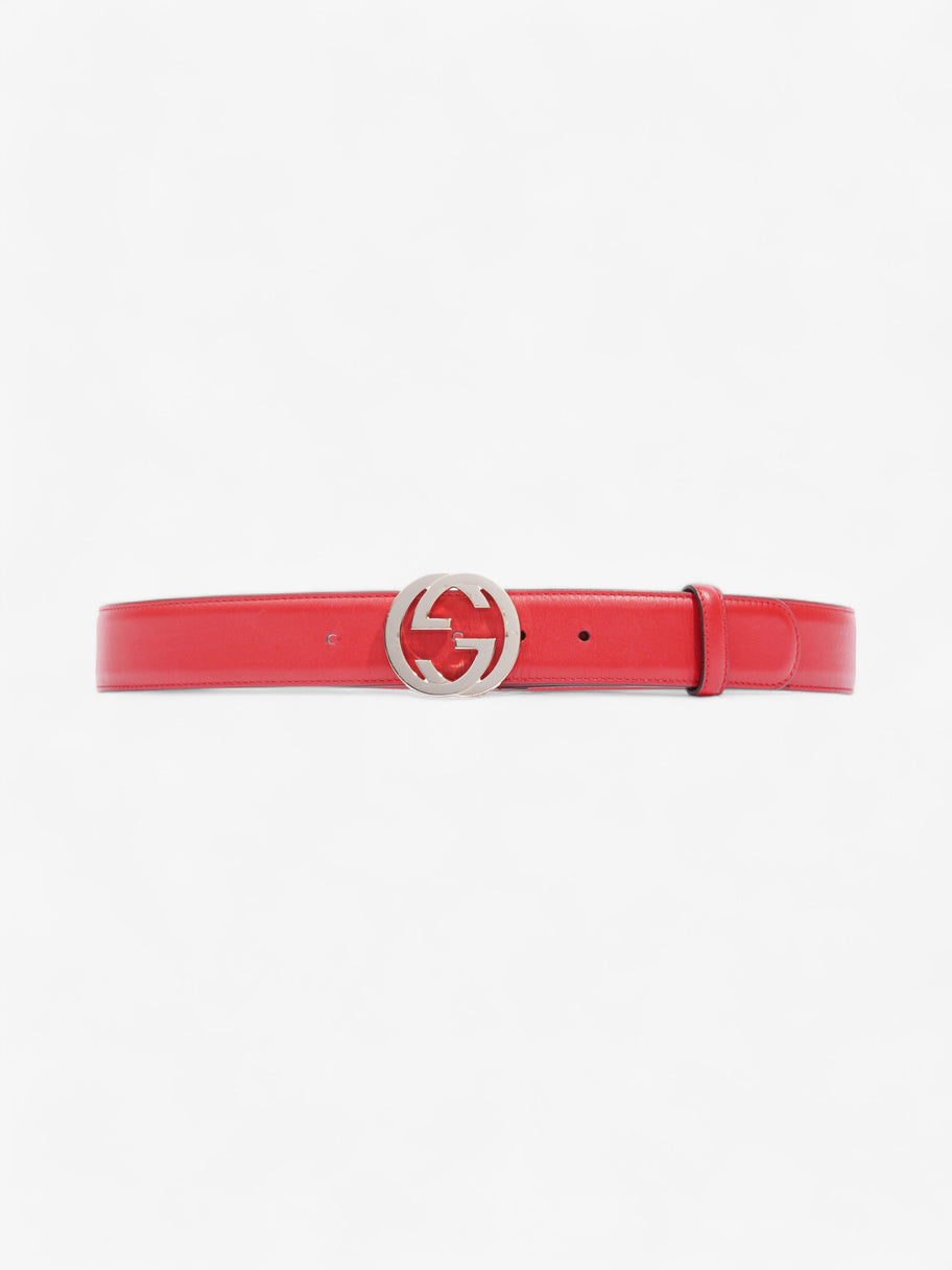 Gucci Interlocking G Belt Red Leather 90cm 36