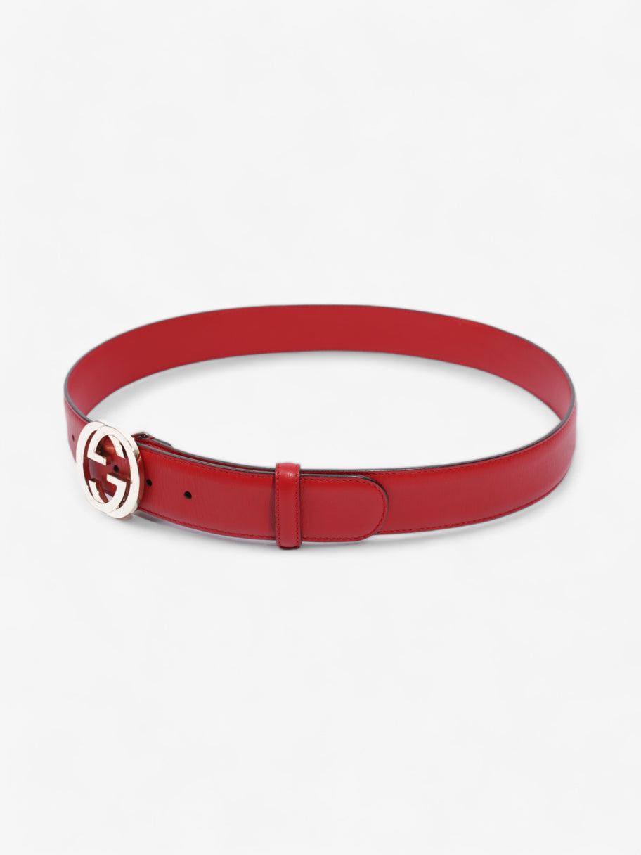 Gucci Interlocking G Belt Red Leather 90cm 36