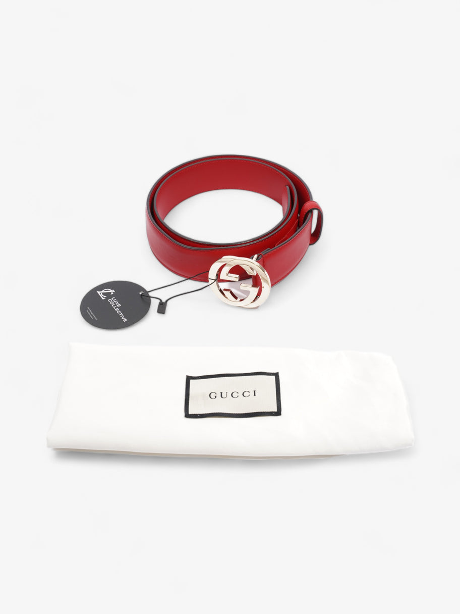 Gucci Interlocking G Belt Red Leather 90cm 36