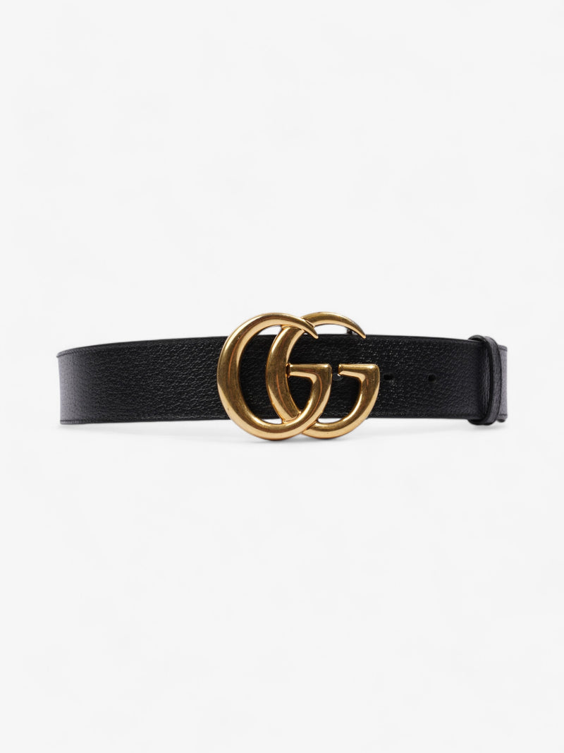  Gucci Double G Belt Black Leather 80cm 32