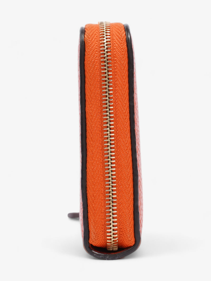  Mulberry Zip Around Wallet Orange Grained Leather