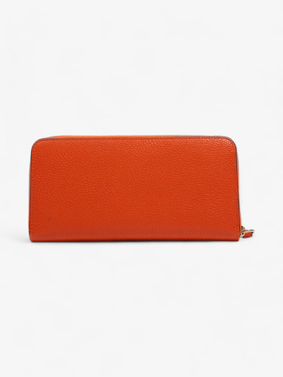 Mulberry Zip Around Wallet Orange Grained Leather Image 3