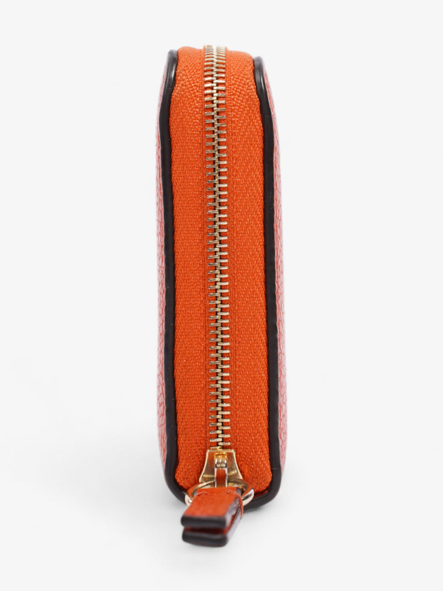 Mulberry Zip Around Wallet Orange Grained Leather Image 4