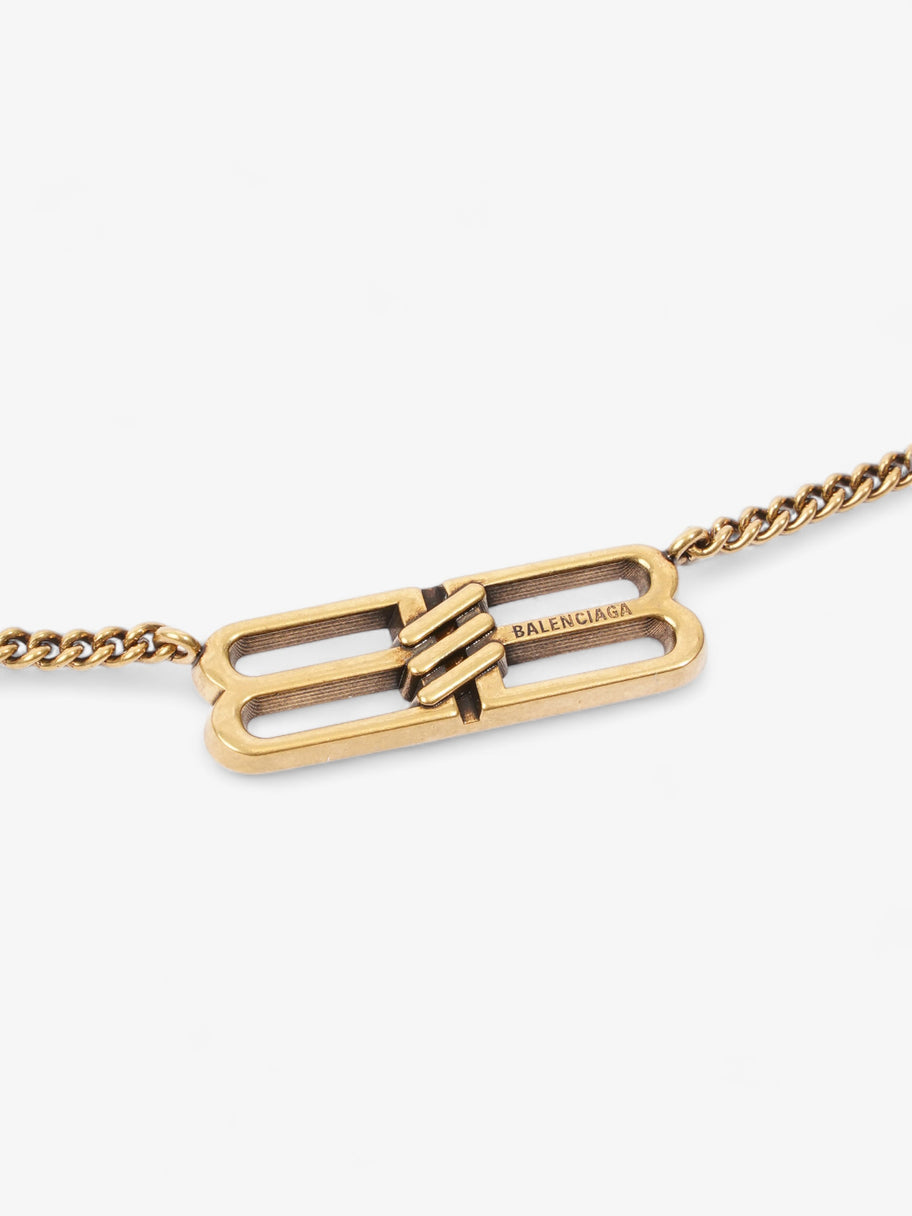 Balenciaga BB Icon Necklace Gold Brass Image 3