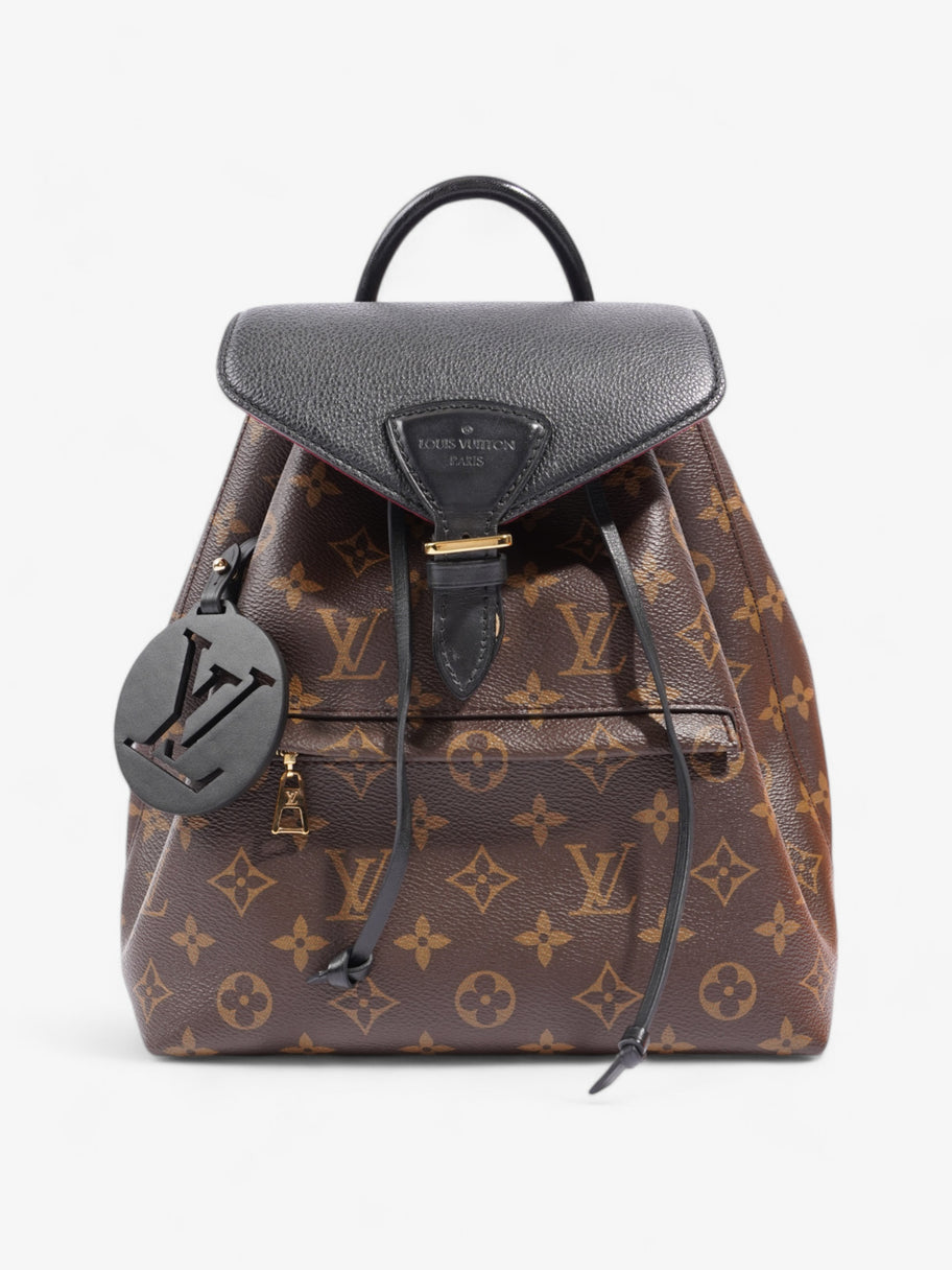 Louis Vuitton Montsouris  Monogram / Black Coated Canvas PM Image 1