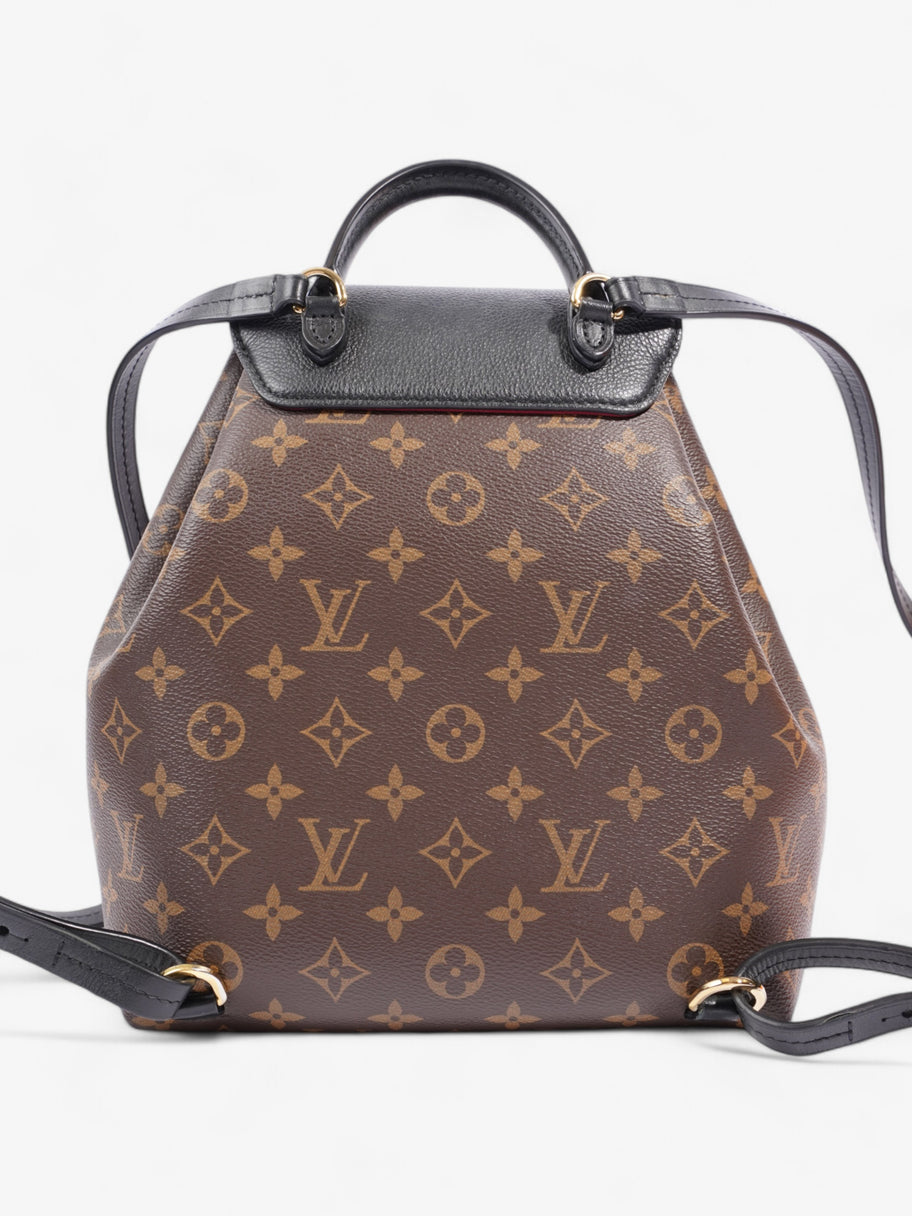 Louis Vuitton Montsouris  Monogram / Black Coated Canvas PM Image 4