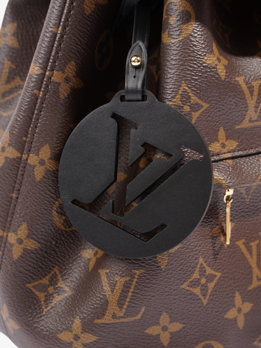 Louis Vuitton Montsouris  Monogram / Black Coated Canvas PM Image 7