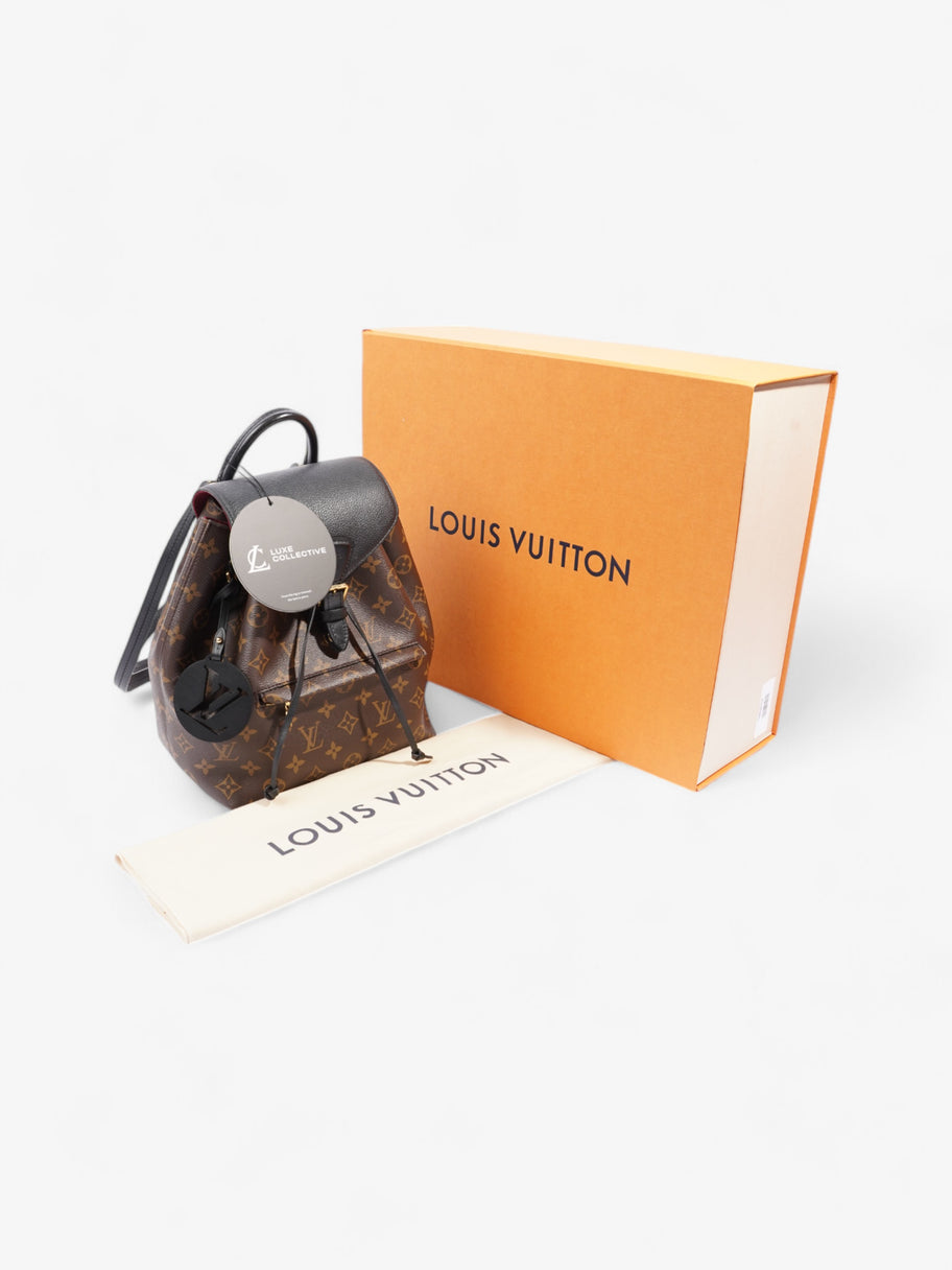 Louis Vuitton Montsouris  Monogram / Black Coated Canvas PM Image 9