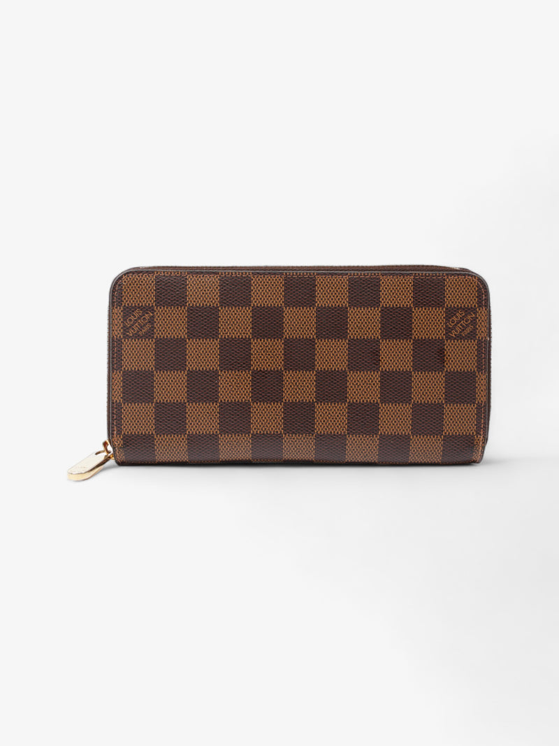  Louis Vuitton Zippy Wallet Damier Ebene Coated Canvas