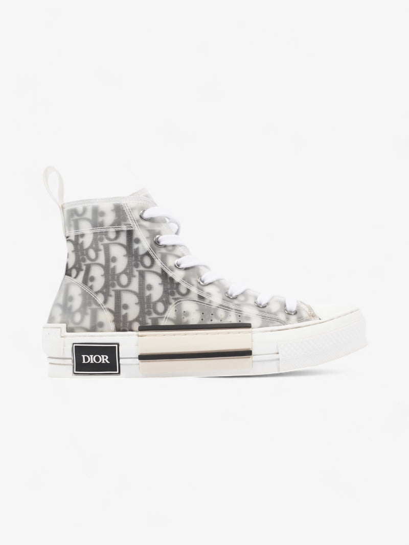  Christian Dior B23 High Top White / Black Canvas EU 37 UK 4