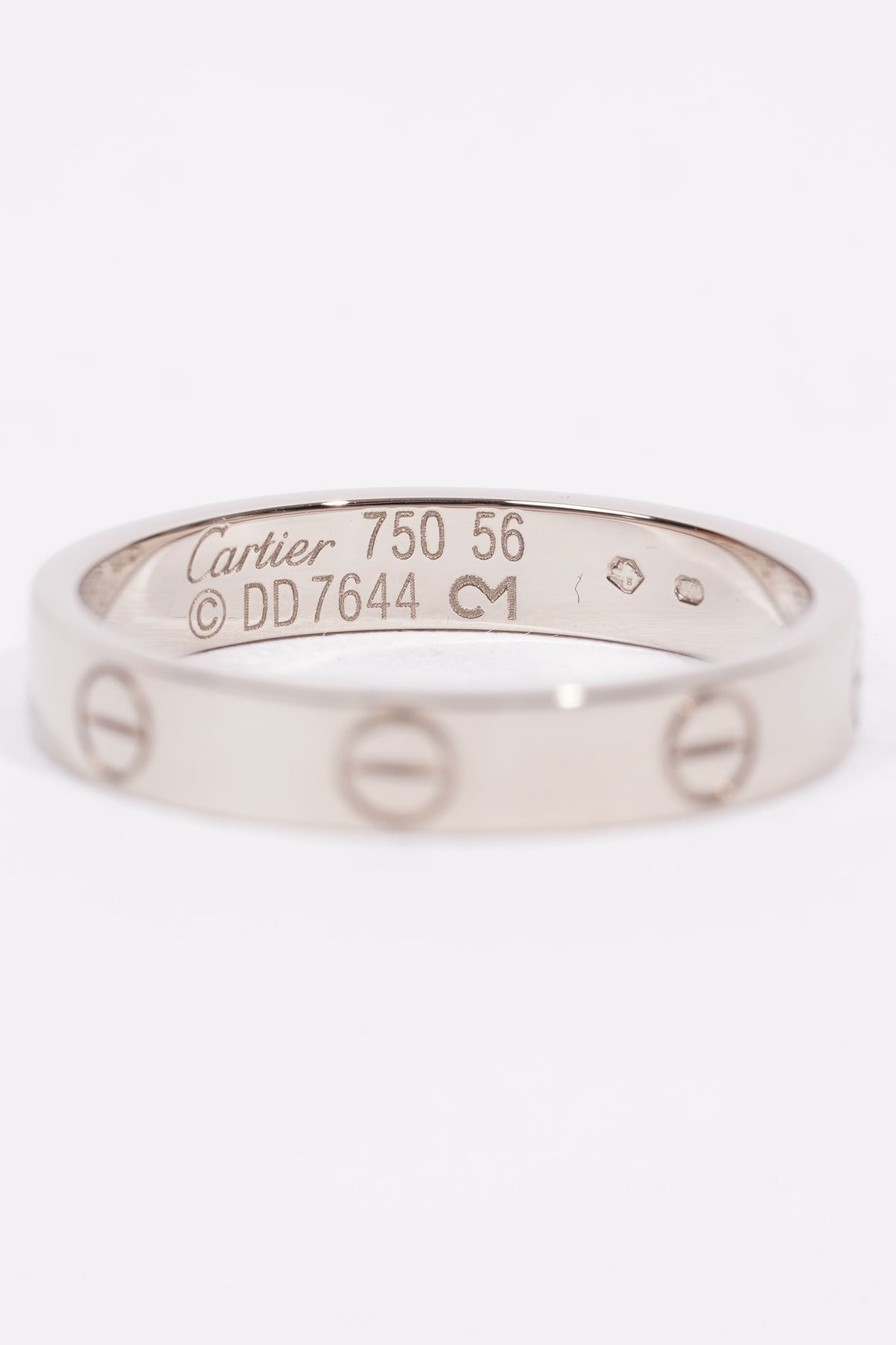 Cartier Mini love Ring White Gold White Gold 56 Luxe Collective