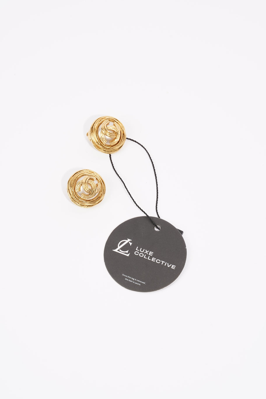 Logo Pearl Earings Gold / Pearl Gold Plated Image 7