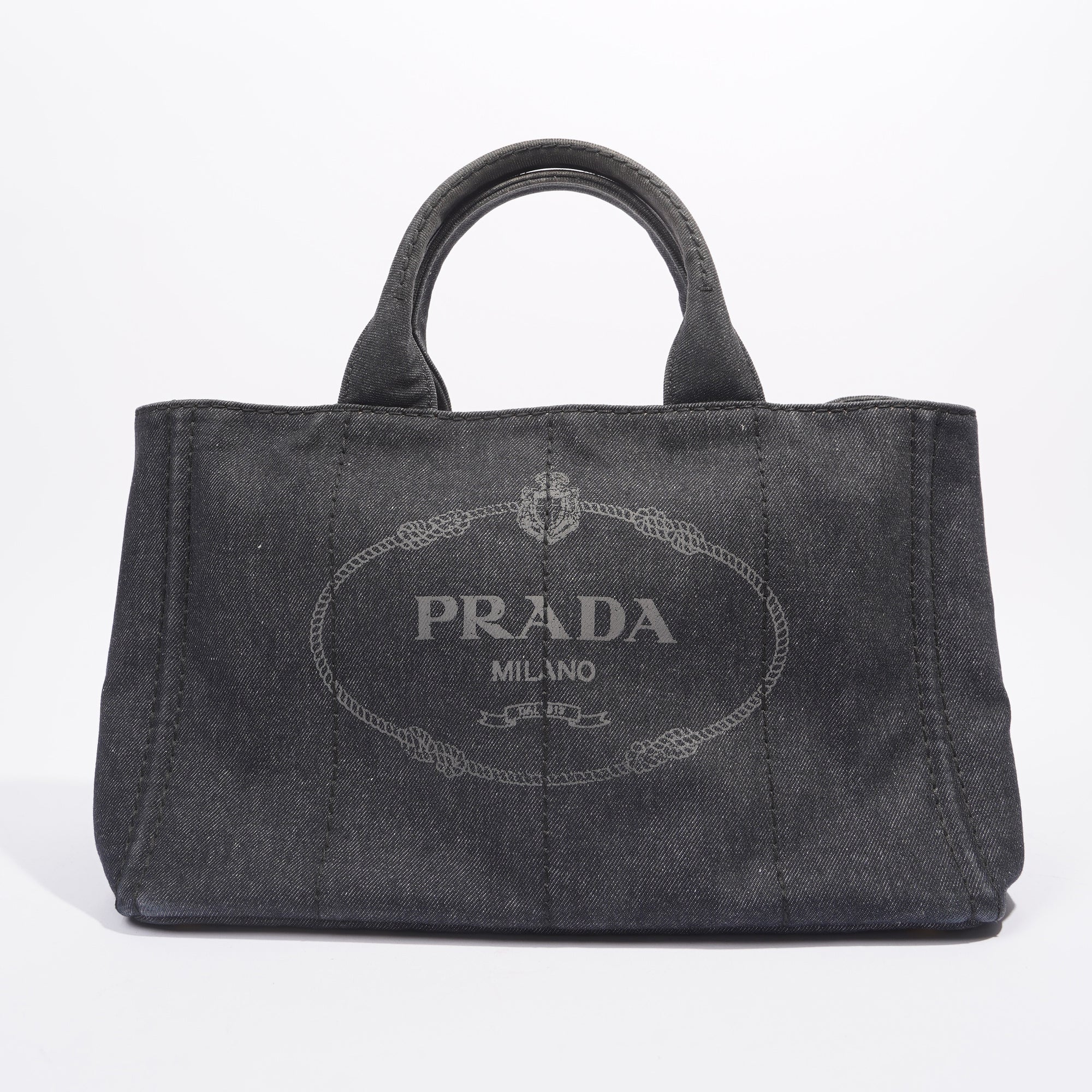 Prada denim clearance tote bag