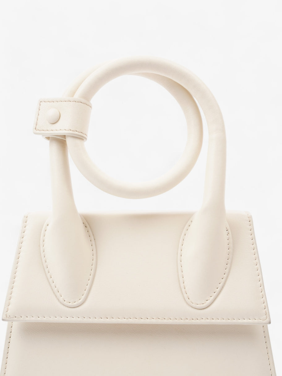 Jacquemus Le Chiquito Noeud Cream Leather Image 7