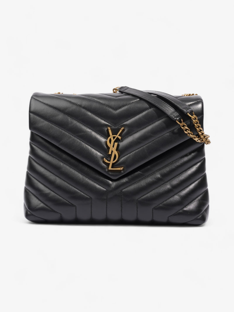  Saint Laurent Lou Lou Black Leather Medium