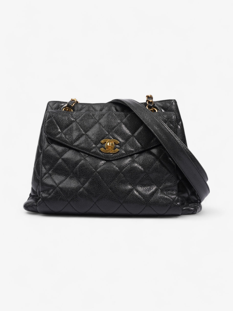 Chanel Cocomark Shoulder Bag Black Caviar Leather Image 1