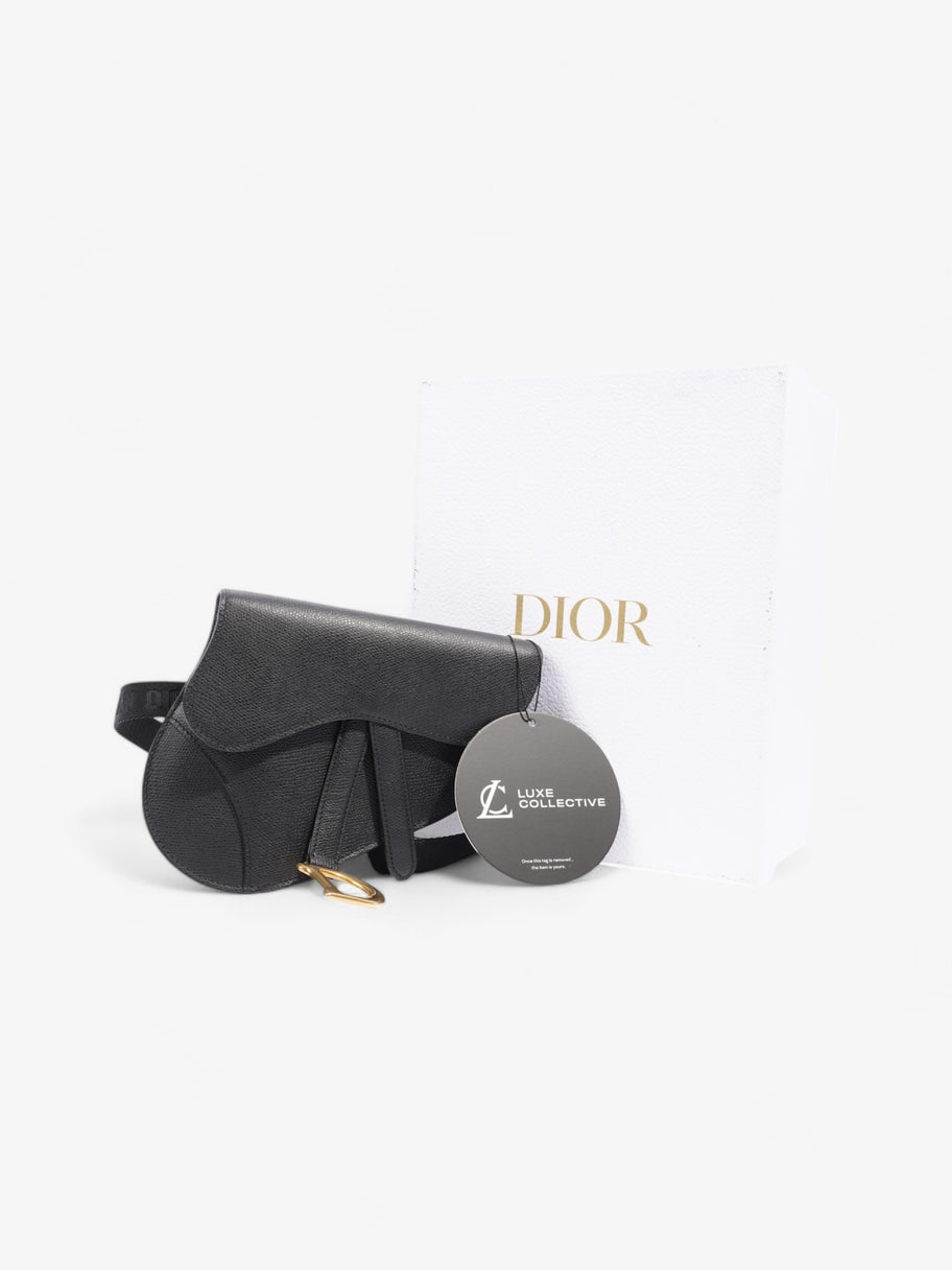 Christian Dior Saddle Belt Bag Black Leather Image 9