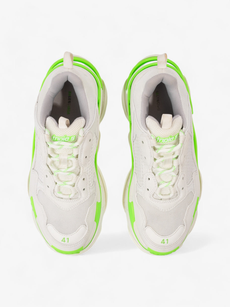 Balenciaga Triple S White  / Green Mesh EU 41 UK 8 Image 8