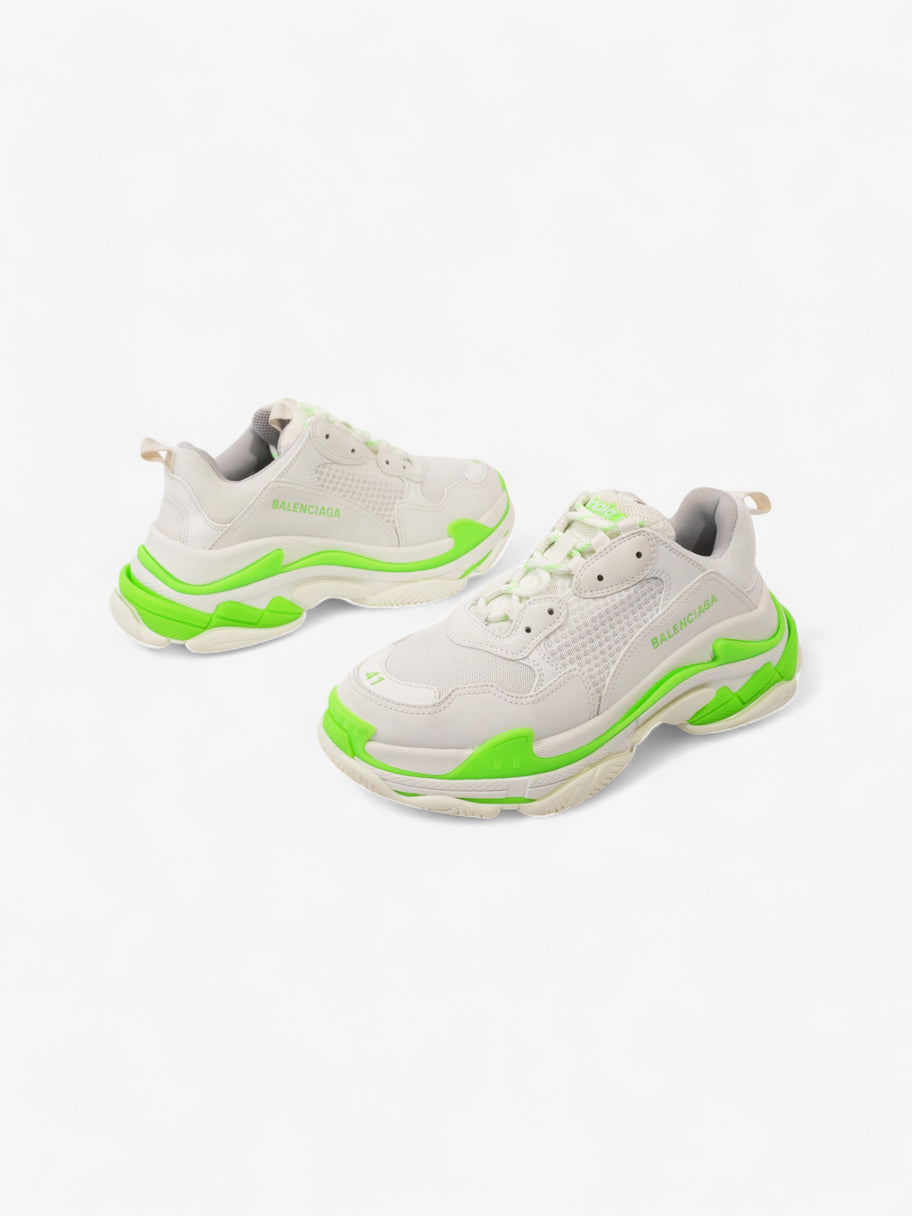 Balenciaga Triple S White Green Mesh EU 41 UK 8 Luxe Collective