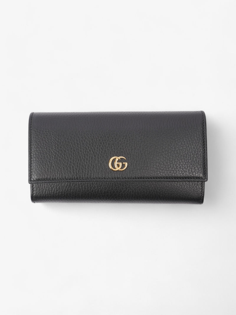  Gucci Continental Long Wallet Black Leather