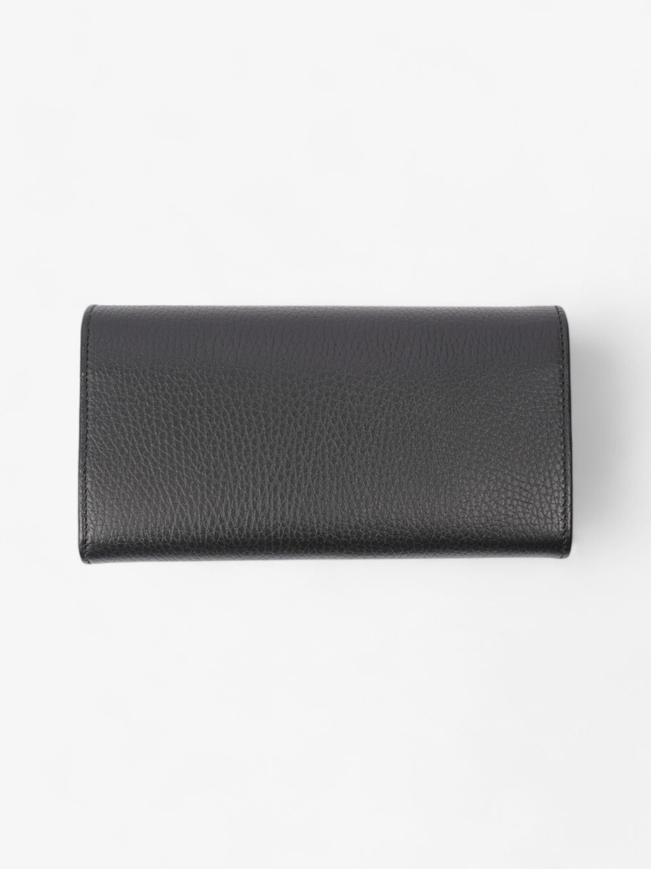 Gucci Continental Long Wallet Black Leather Image 2