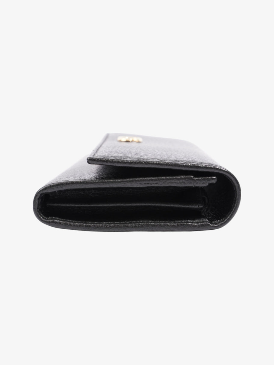 Gucci Continental Long Wallet Black Leather Image 4