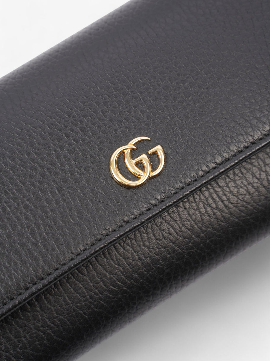 Gucci Continental Long Wallet Black Leather Image 5