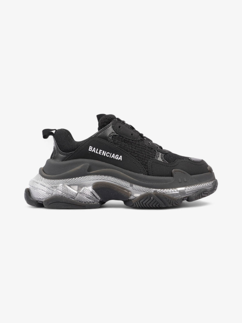  Balenciaga Triple S Clear Sole Black / White Mesh EU 37 UK 4