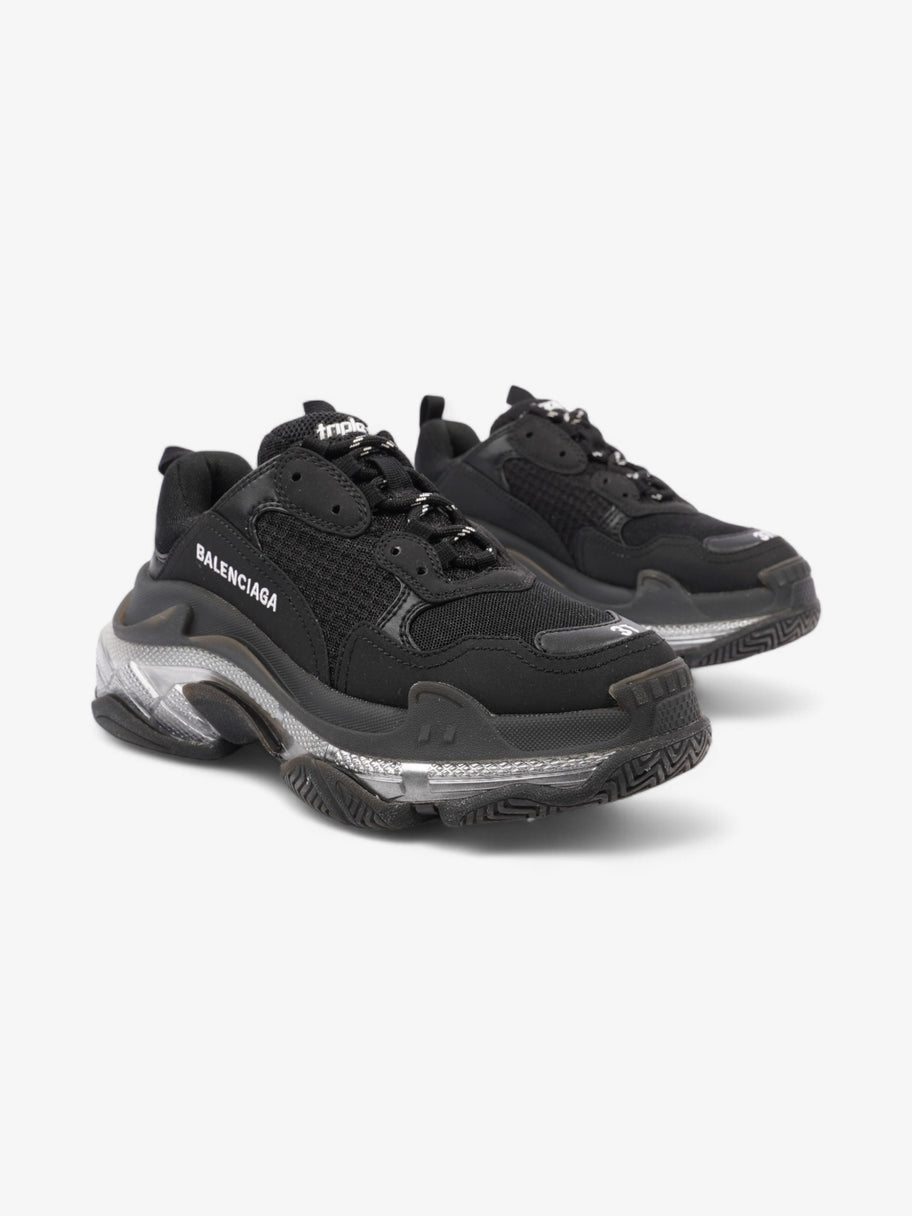 Balenciaga Triple S Clear Sole Black / White Mesh EU 37 UK 4 Image 2