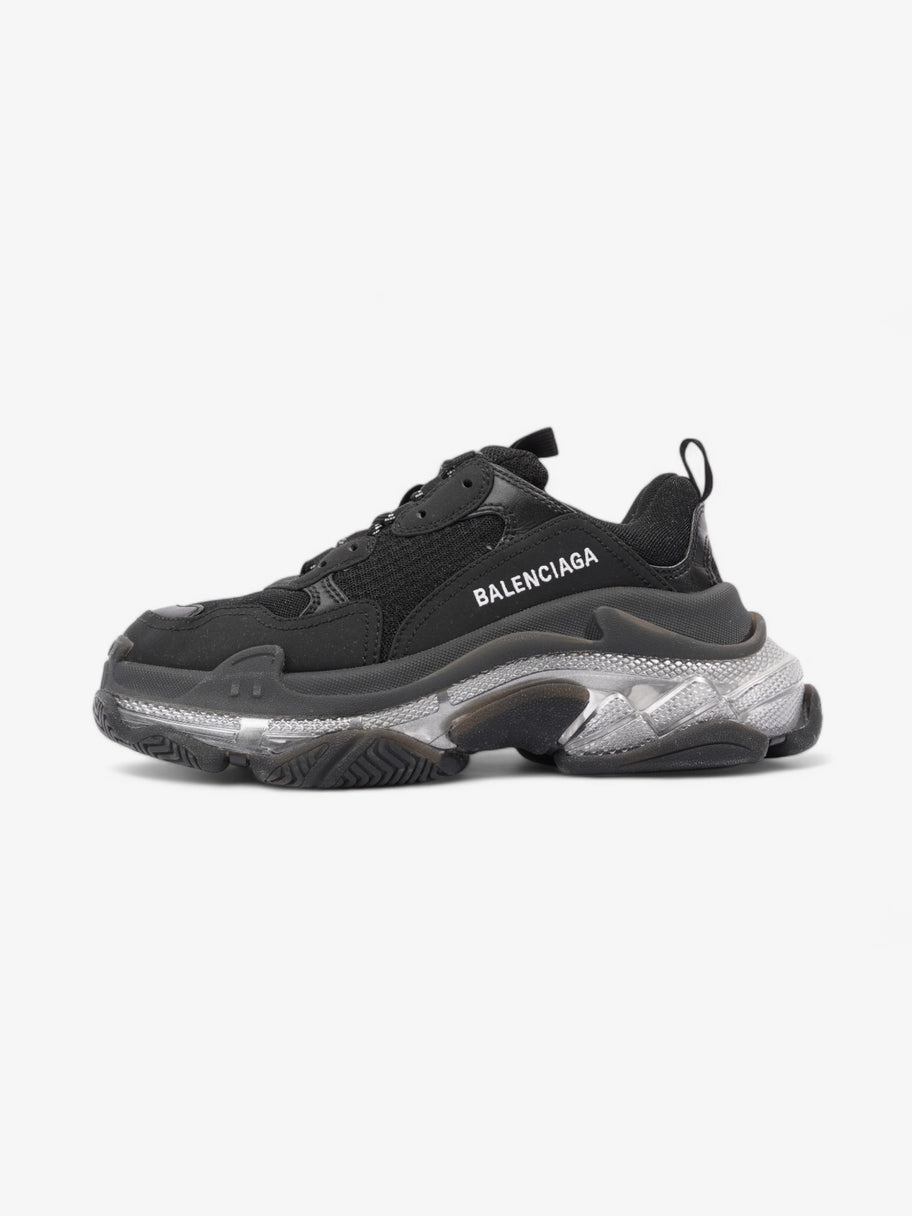 Balenciaga Triple S Clear Sole Black / White Mesh EU 37 UK 4 Image 5